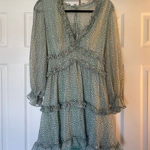 Green Flowy Sundress